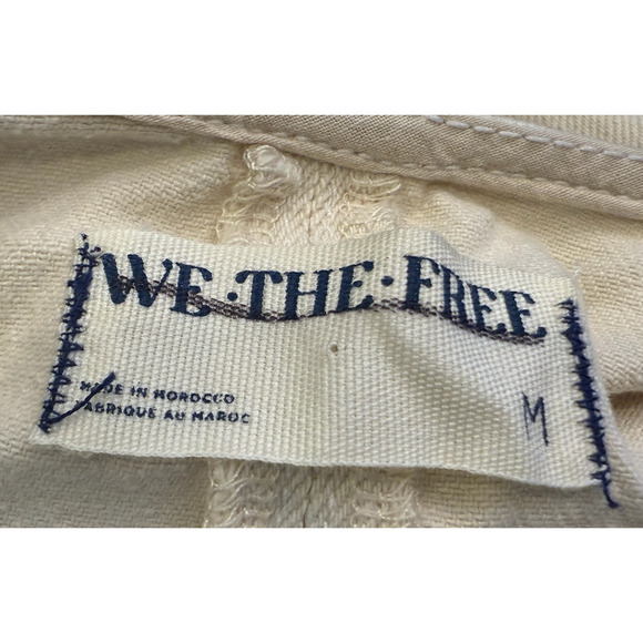 NEW FREE PEOPLE WE THE FREE IVORY HIGH ROLLER ONE PIECE JUMPSUIT SZ M - Picture 7 of 9